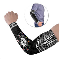 Personalised Melanesian Brotherhood Arm Sleeves Ministry Faith And Mission LT05 Set of 2 Black - Polynesian Pride