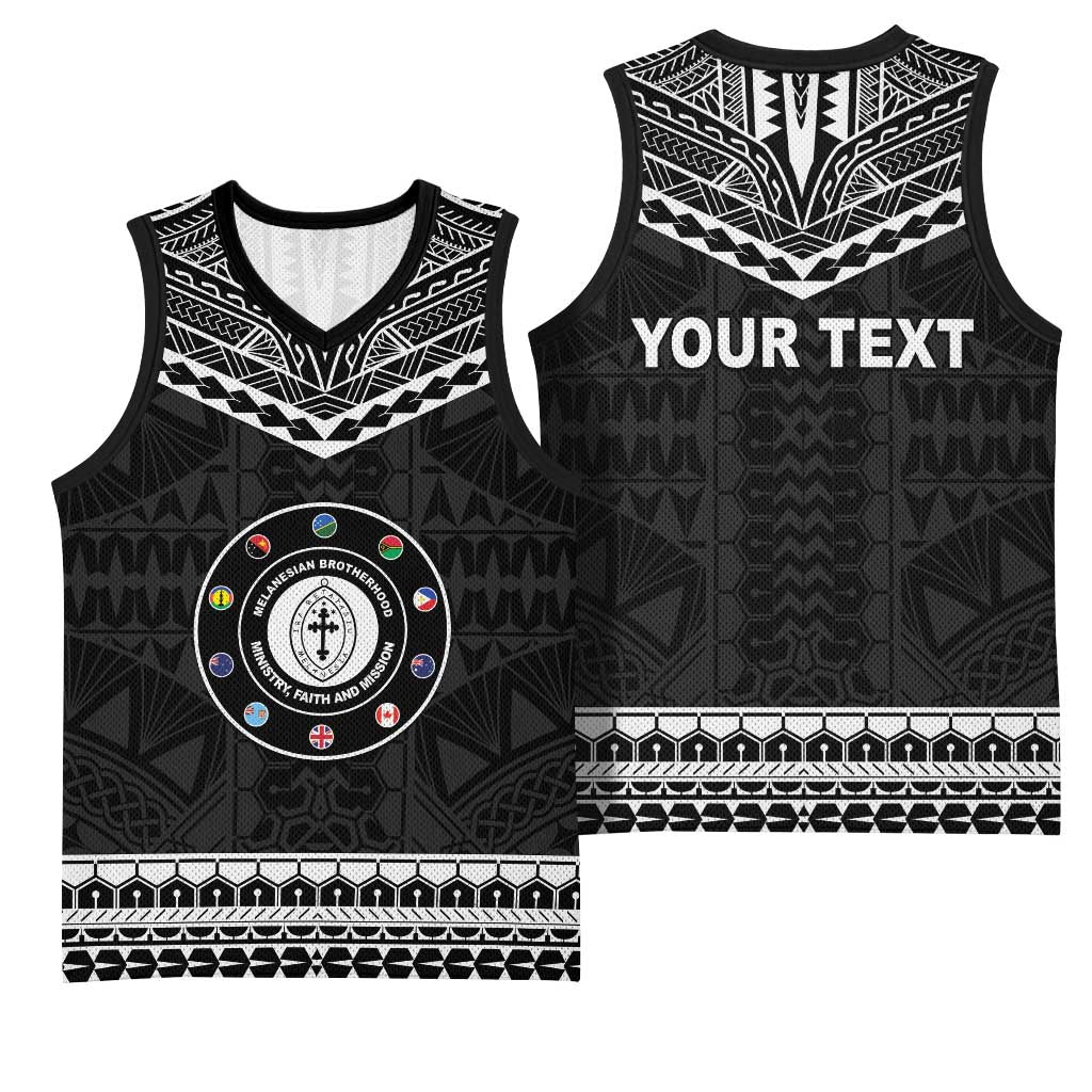 Personalised Melanesian Brotherhood Basketball Jersey Ministry Faith And Mission LT05 - Polynesian Pride