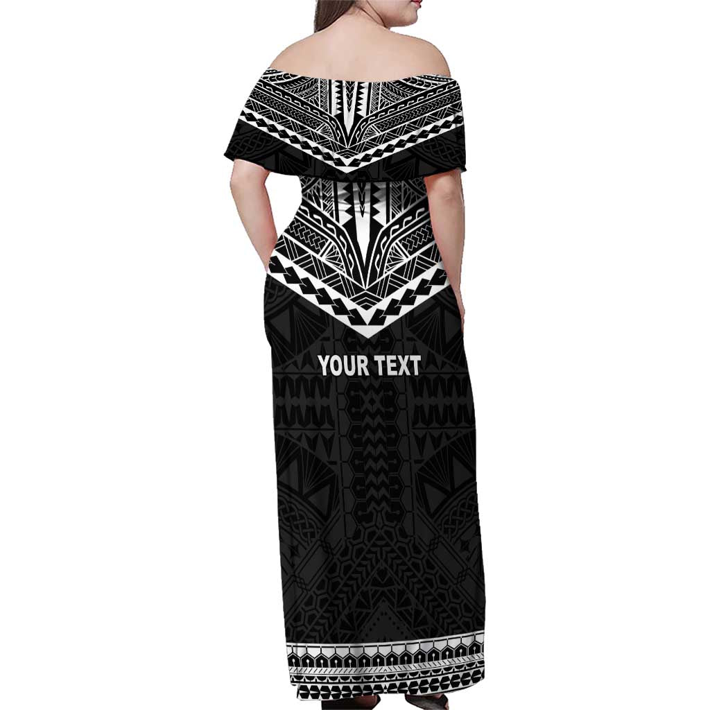 Personalised Melanesian Brotherhood Family Matching Off Shoulder Maxi Dress and Hawaiian Shirt Ministry Faith And Mission LT05 - Polynesian Pride