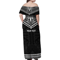 Personalised Melanesian Brotherhood Family Matching Off Shoulder Maxi Dress and Hawaiian Shirt Ministry Faith And Mission LT05 - Polynesian Pride