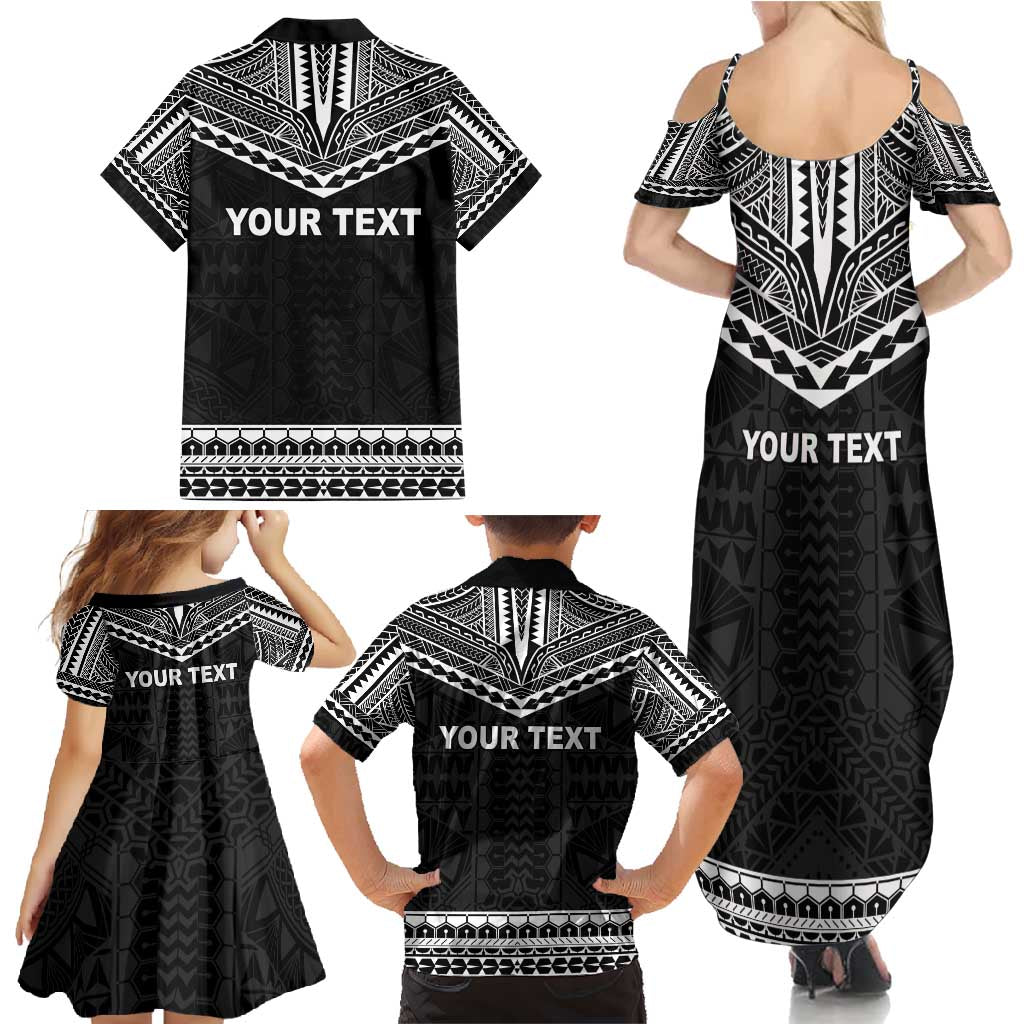 Personalised Melanesian Brotherhood Family Matching Summer Maxi Dress and Hawaiian Shirt Ministry Faith And Mission LT05 - Polynesian Pride