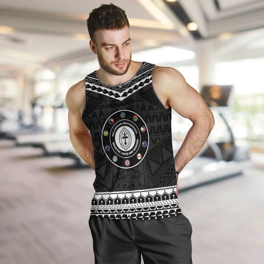 Personalised Melanesian Brotherhood Men Tank Top Ministry Faith And Mission - Polynesian Pride