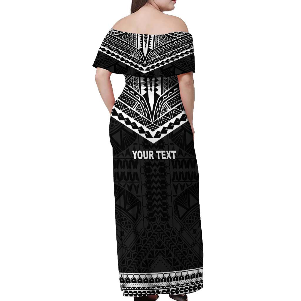 Personalised Melanesian Brotherhood Off Shoulder Maxi Dress Ministry Faith And Mission LT05 - Polynesian Pride