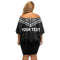 Personalised Melanesian Brotherhood Off Shoulder Short Dress Ministry Faith And Mission LT05 - Polynesian Pride