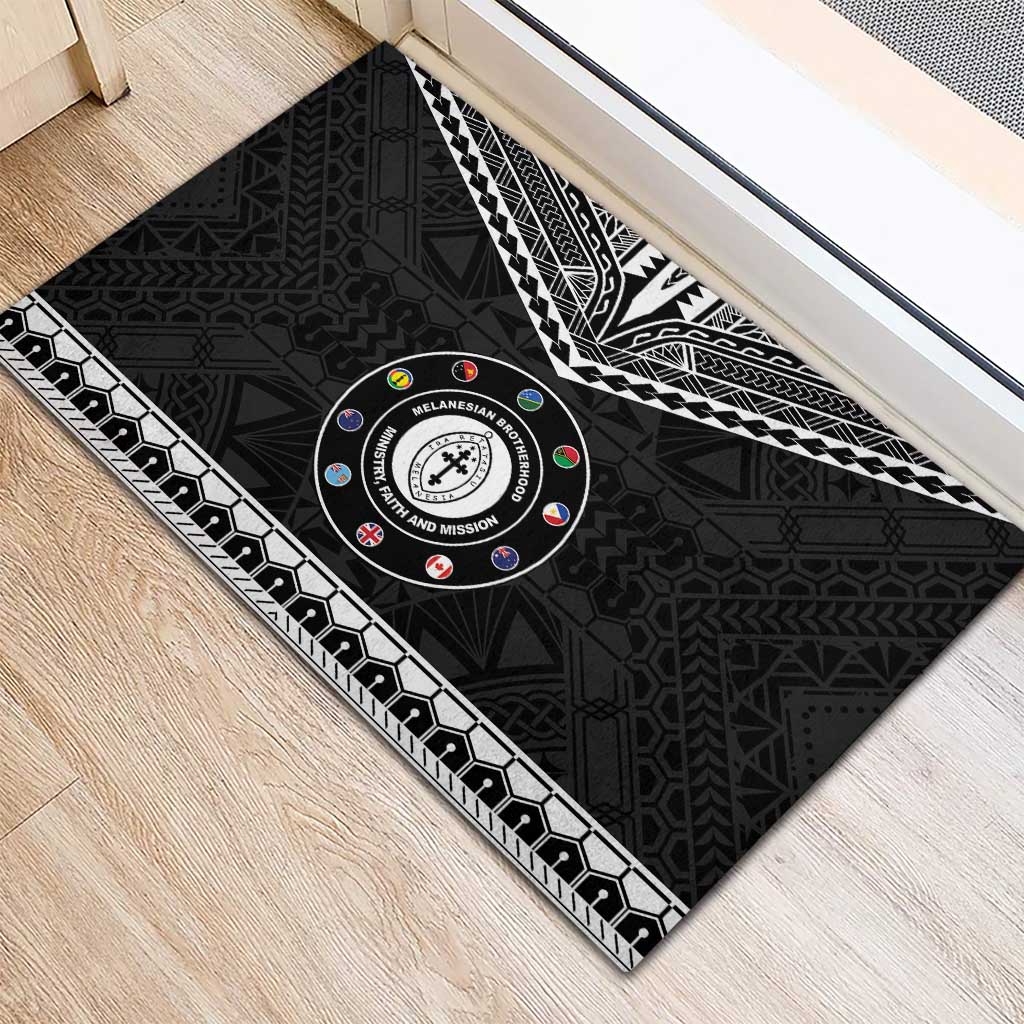 Melanesian Brotherhood Rubber Doormat Ministry Faith And Mission - Polynesian Pride