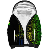 Custom Vanuatu Malampa Sherpa Hoodie Polynesian Tribal LT6 Unisex Black - Polynesian Pride