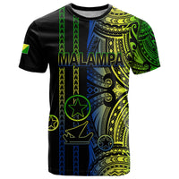 Custom Vanuatu Malampa T Shirt Polynesian Tribal LT6 Black - Polynesian Pride