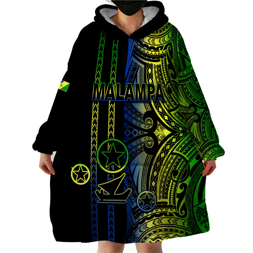 Custom Vanuatu Malampa Wearable Blanket Hoodie Polynesian Tribal LT6 - Polynesian Pride