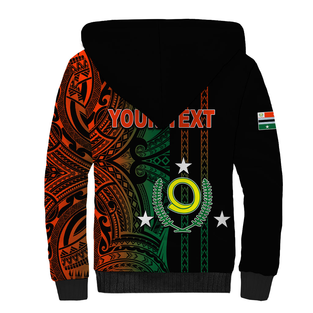 Custom Vanuatu Penama Sherpa Hoodie Polynesian Tribal LT6 - Polynesian Pride