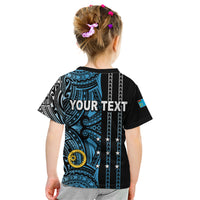 Custom Vanuatu Sanma Kid T Shirt Polynesian Tribal LT6 - Polynesian Pride