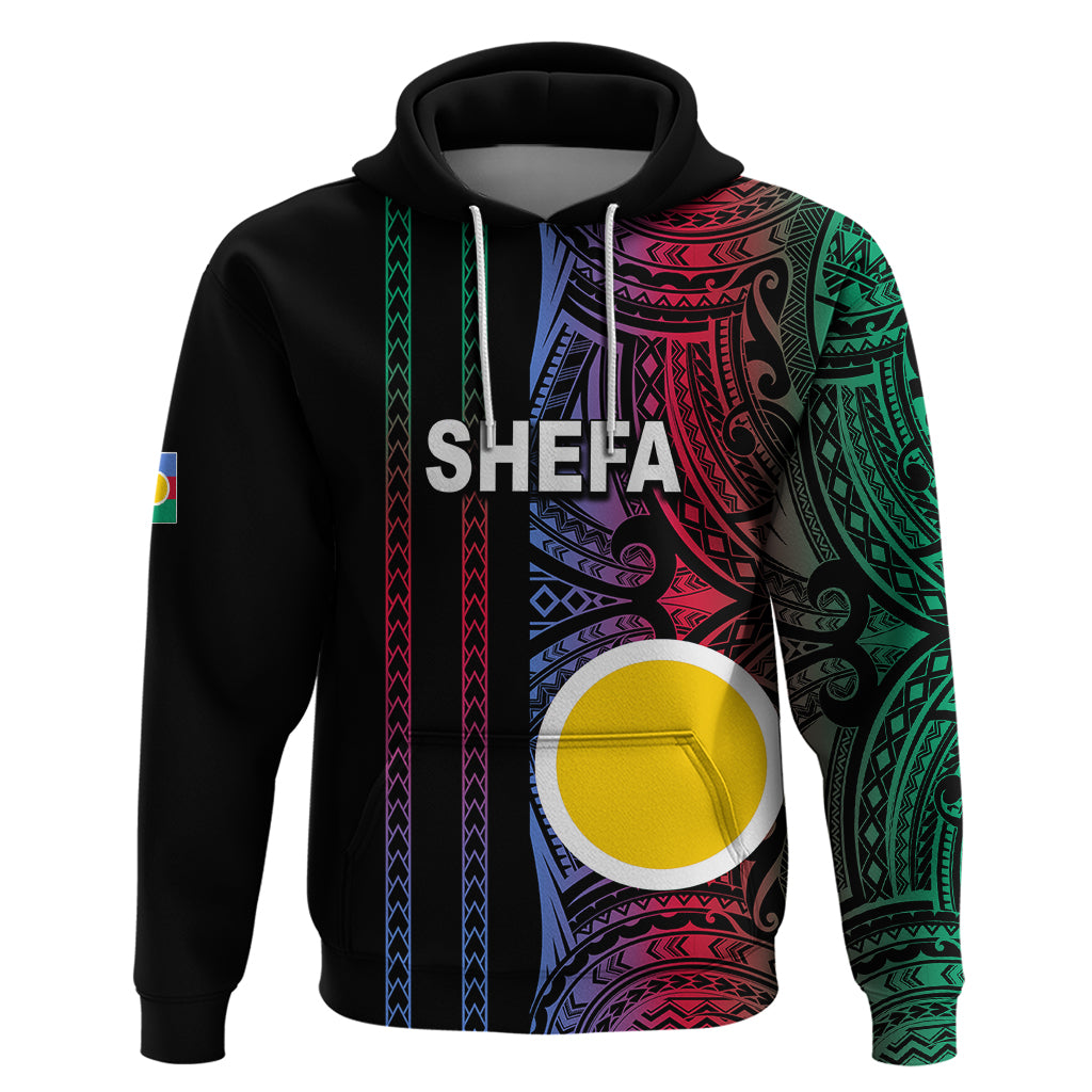 Custom Vanuatu Shefa Hoodie Polynesian Tribal LT6 Pullover Hoodie Black - Polynesian Pride