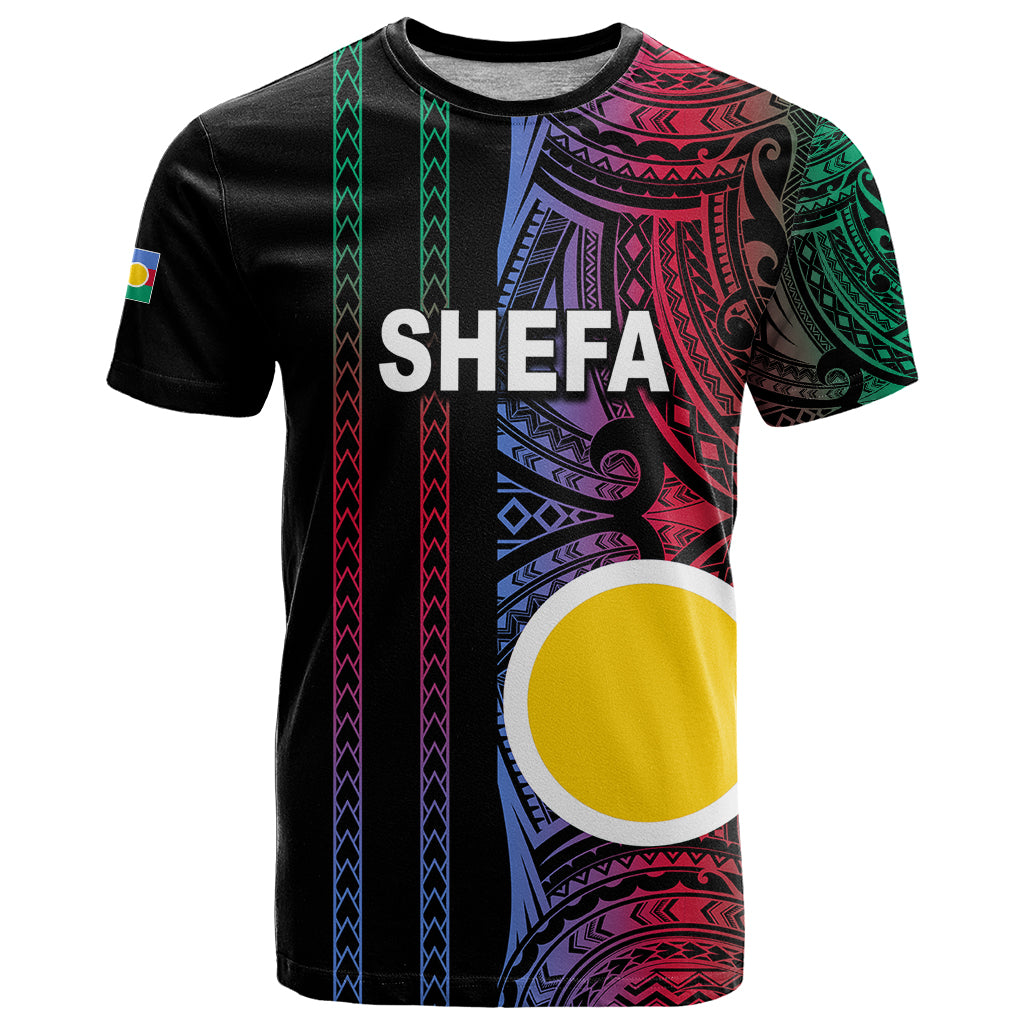 Custom Vanuatu Shefa T Shirt Polynesian Tribal LT6 Black - Polynesian Pride