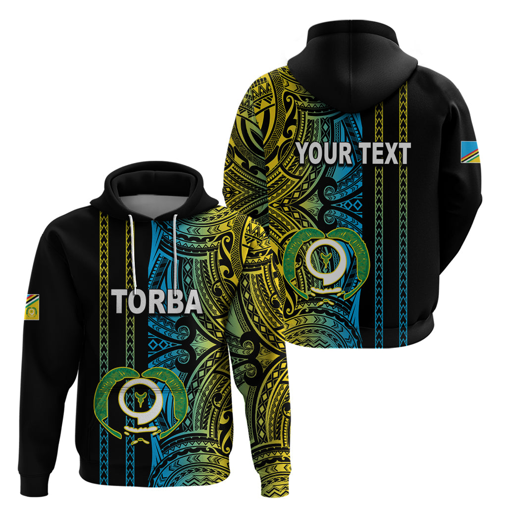 Custom Vanuatu Torba Hoodie Polynesian Tribal LT6 - Polynesian Pride