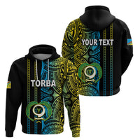 Custom Vanuatu Torba Hoodie Polynesian Tribal LT6 - Polynesian Pride