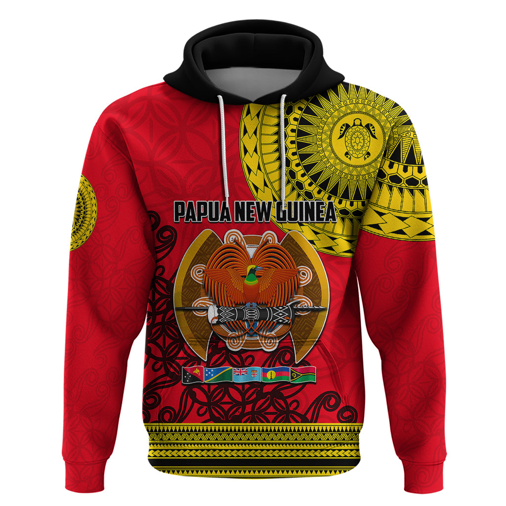 Papua New Guinea Hoodie Melanesian Festival 2023 LT6 Red - Polynesian Pride