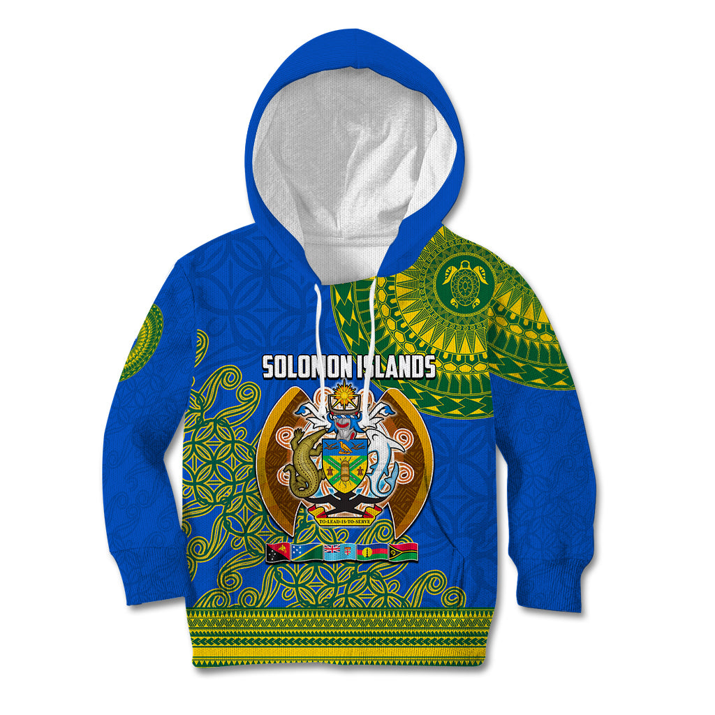 Solomon Islands Kid Hoodie Melanesian Festival 2023 LT6 Hoodie Green - Polynesian Pride