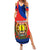 New Caledonia Summer Maxi Dress Melanesian Festival 2023 LT6 Women Red - Polynesian Pride