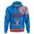 Tonga School Api Foou College Hoodie Tribal Pattern LT6 Blue - Polynesian Pride