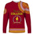 Tonga School Beulah College Long Sleeve Shirt Tribal Pattern LT6 Unisex Maroon - Polynesian Pride