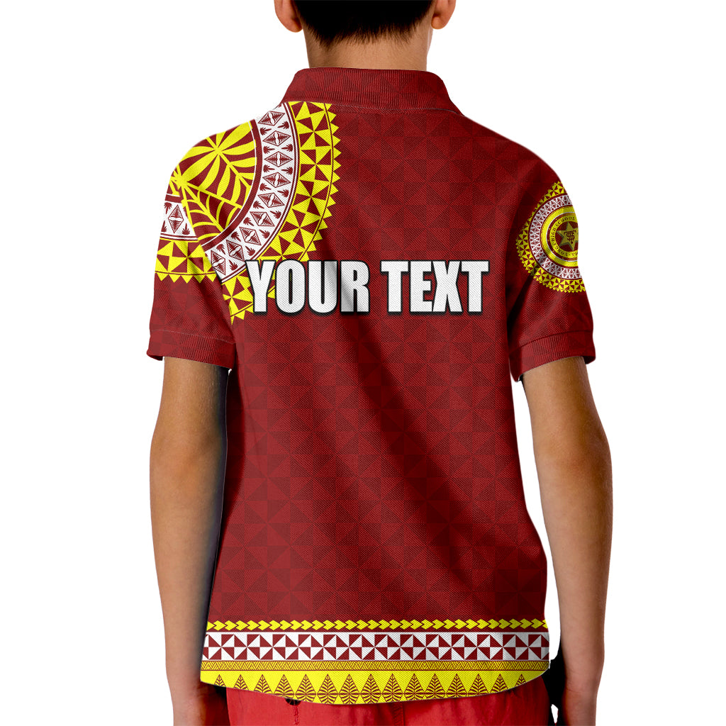 Tonga School Tonga High School Kid Polo Shirt Tribal Pattern LT6 - Polynesian Pride
