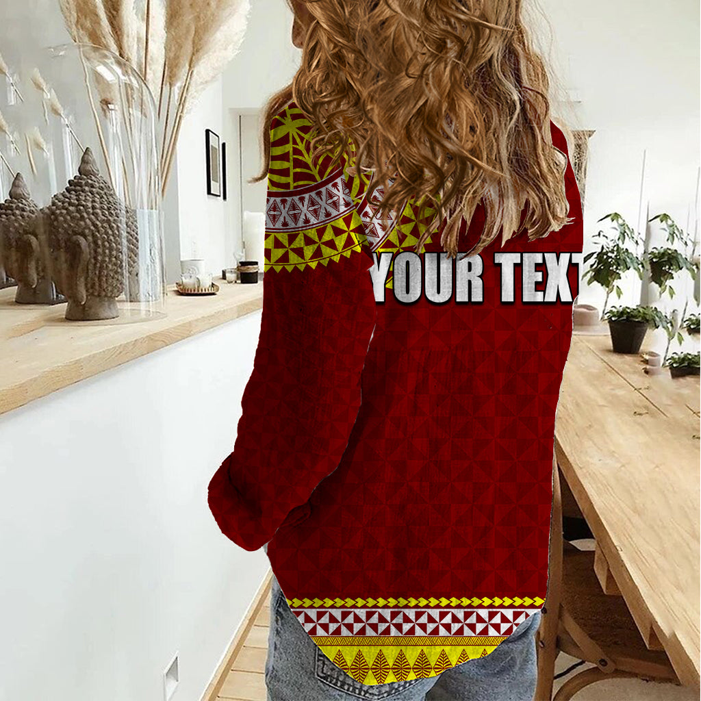 Tonga School Tonga High School Women Casual Shirt Tribal Pattern LT6 - Polynesian Pride