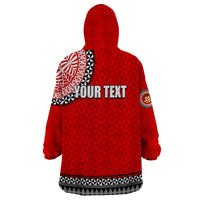 Tonga School Kolisi Tonga Wearable Blanket Hoodie Tribal Pattern LT6 - Polynesian Pride