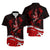 Polynesian Tribal Hawaiian Shirt with Sharks Tattoo Red LT6 - Polynesian Pride