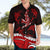 Polynesian Tribal Hawaiian Shirt with Sharks Tattoo Red LT6 - Polynesian Pride