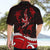 Polynesian Tribal Hawaiian Shirt with Sharks Tattoo Red LT6 - Polynesian Pride