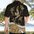 Polynesian Tribal Hawaiian Shirt with Sharks Tattoo Gold LT6 - Polynesian Pride