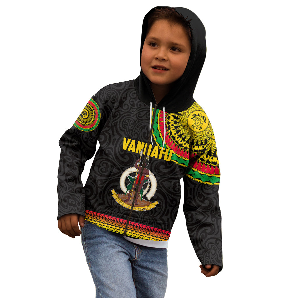 Custom Vanuatu Kid Hoodie Polynesia Circle LT6 - Polynesian Pride