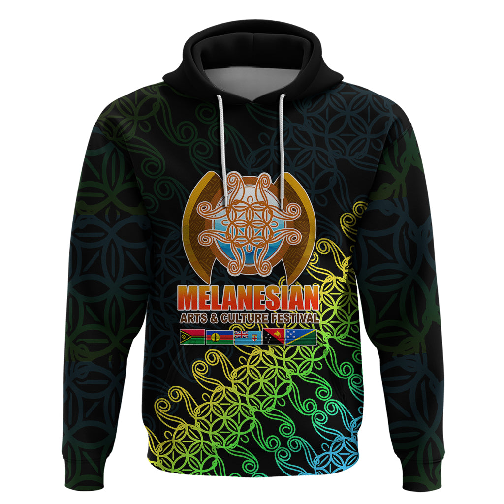 Melanesian Festival 2023 Hoodie FestNapuan Black Style LT6 Black - Polynesian Pride