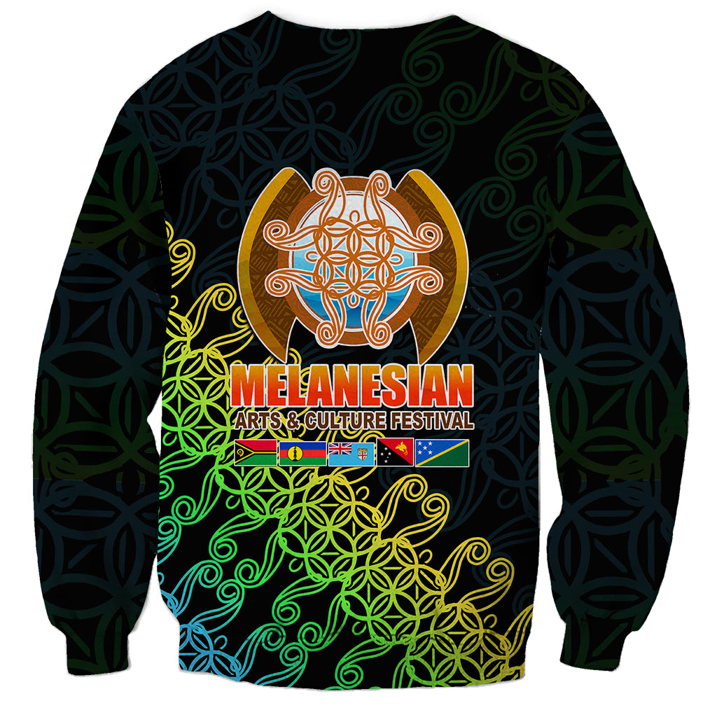 Melanesian Festival 2023 Sweatshirt Fest'Napuan Black Style LT6 - Polynesian Pride