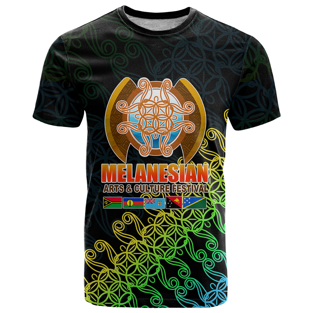 Melanesian Festival 2023 T Shirt FestNapuan Black Style LT6 Black - Polynesian Pride