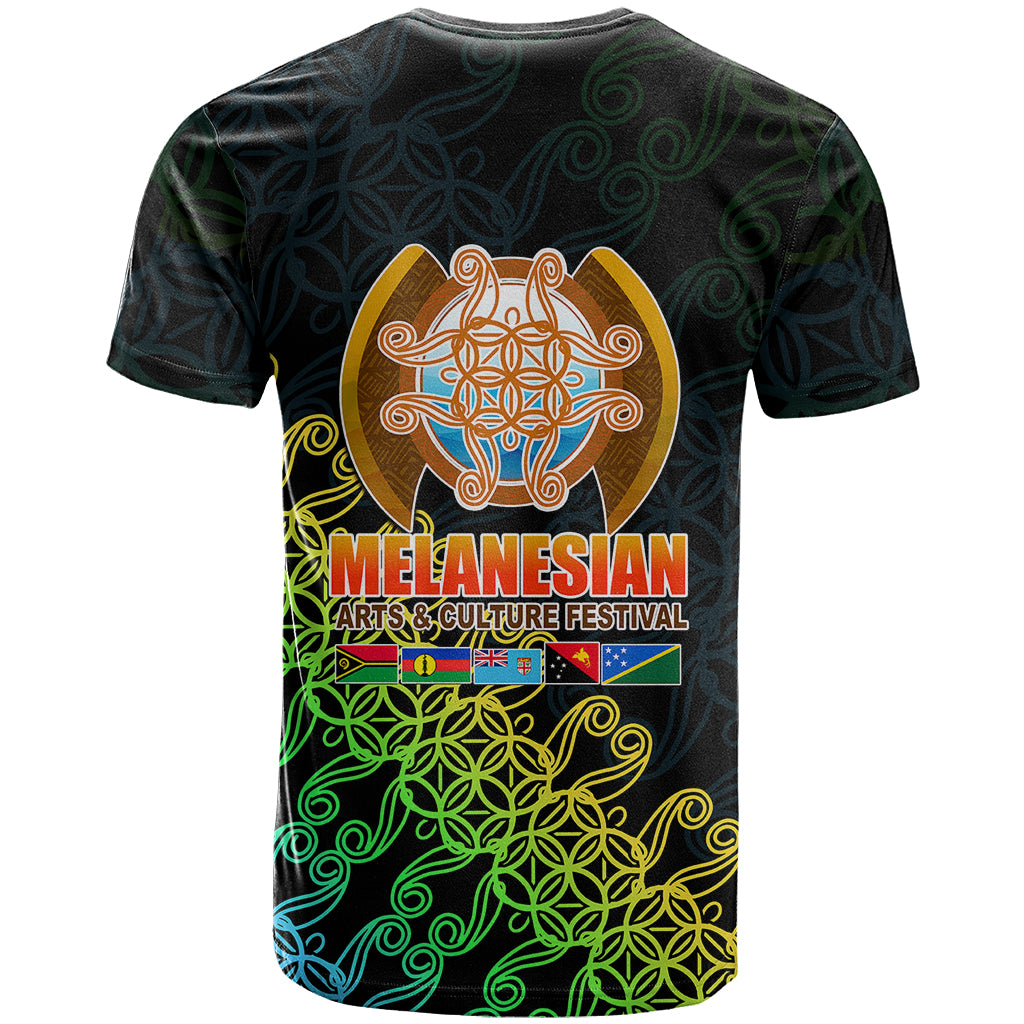Melanesian Festival 2023 T Shirt FestNapuan Black Style LT6 - Polynesian Pride