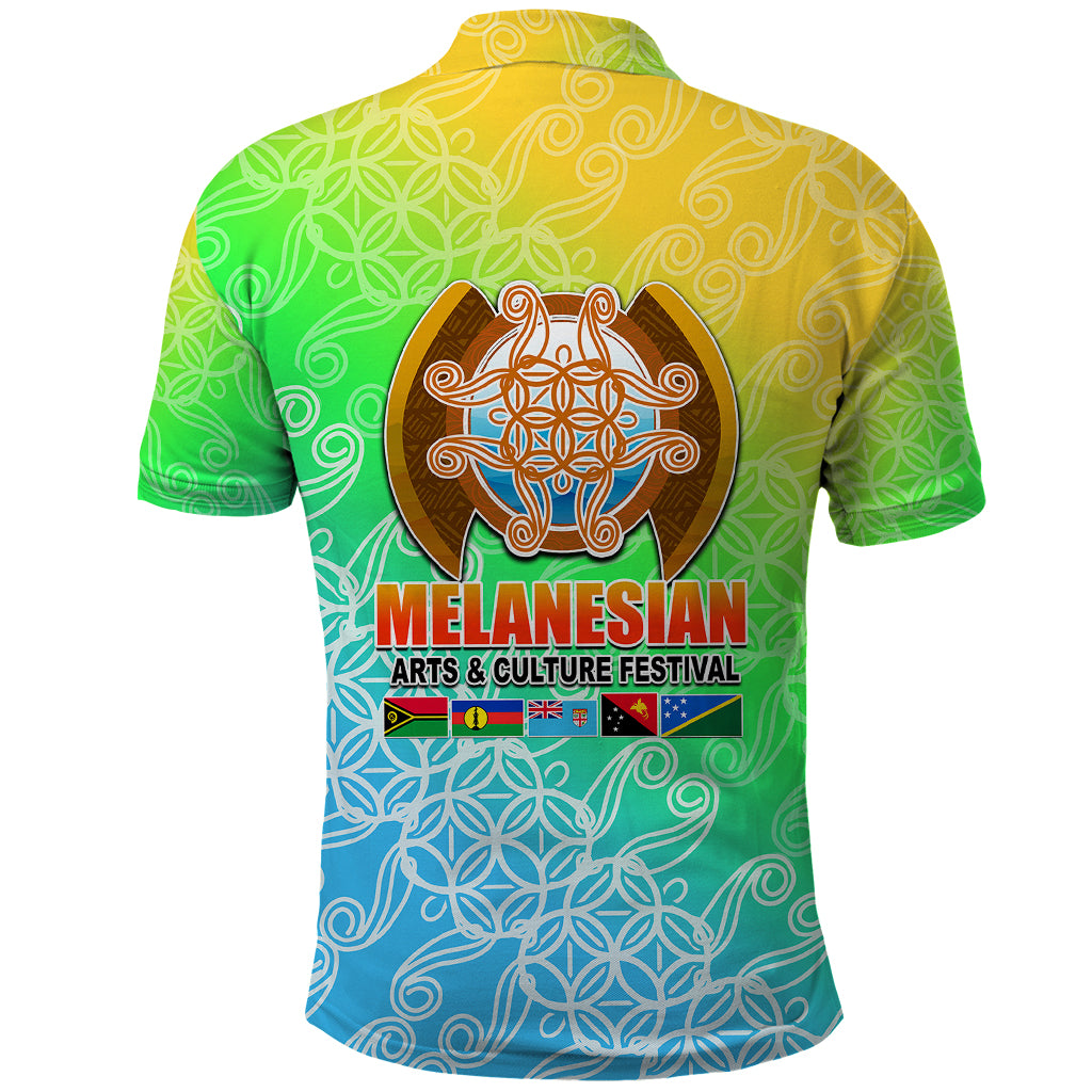 Melanesian Festival 2023 Polo Shirt FestNapuan Colorful Style LT6 - Polynesian Pride