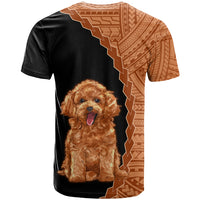 Custom Poodle Dog T Shirt With Polynesian Tribal Tattoo LT6 - Polynesian Pride