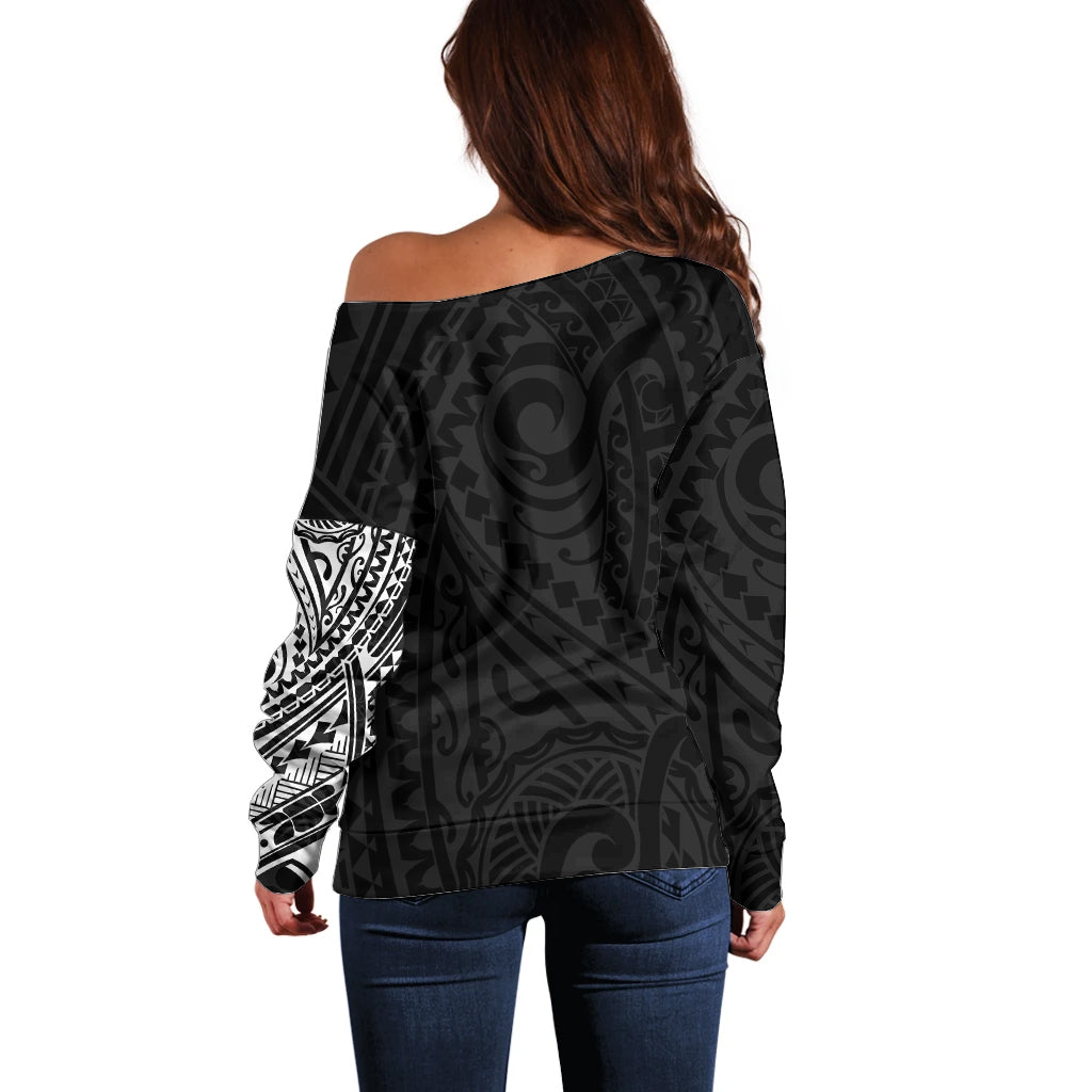 Polynesian Dachshund Dog Off Shoulder Sweater Dog In My Heart LT6 - Polynesian Pride