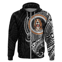Polynesian Basset Hound Dog Hoodie Dog In My Heart LT6 - Polynesian Pride