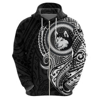 Polynesian Husky Dog Hoodie Dog In My Heart LT6 - Polynesian Pride