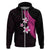 Polynesian Hoodie With Plumeria Flower Pink LT6 - Polynesian Pride