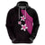 Polynesian Hoodie With Plumeria Flower Pink LT6 - Polynesian Pride