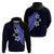 Polynesian Hoodie With Plumeria Flower Blue LT6 - Polynesian Pride