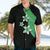 Polynesian Hawaiian Shirt With Plumeria Flower Green LT6 - Polynesian Pride