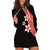 Polynesian Hoodie Dress With Plumeria Flower Red LT6 Red - Polynesian Pride