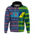 Custom Fiji Malampa Hoodie Tribal Patterns LT6 Pullover Hoodie Blue - Polynesian Pride