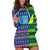 (Custom Personalised) Fiji Malampa Hoodie Dress Tribal Patterns LT6 Blue - Polynesian Pride