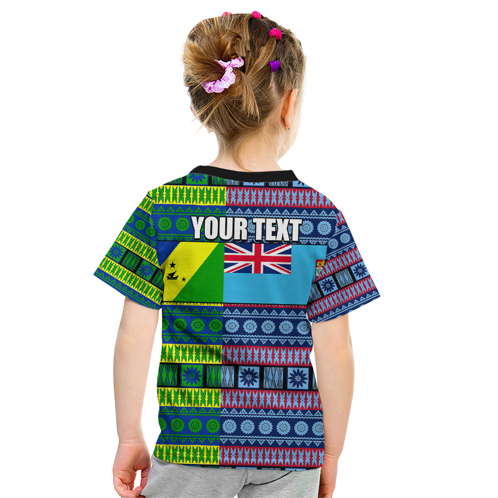 (Custom Personalised) Fiji Malampa Kid T Shirt Tribal Patterns LT6 - Polynesian Pride