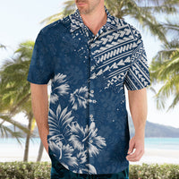 Hawaii Summer Hawaiian Shirt Mix Polynesian Dark Blue LT6 - Polynesian Pride