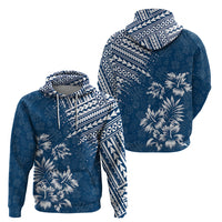 Hawaii Summer Hoodie Mix Polynesian Dark Blue LT6 - Polynesian Pride